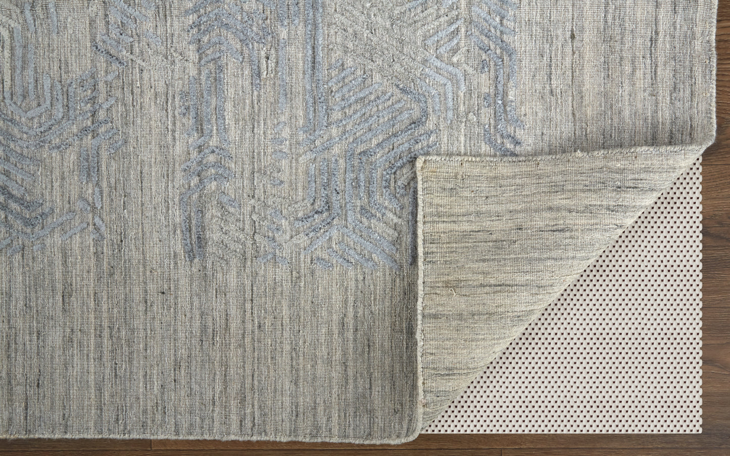 Elias Modern/Casual Abstract/Geometric/Distressed Gray/Blue - Feizy Rug