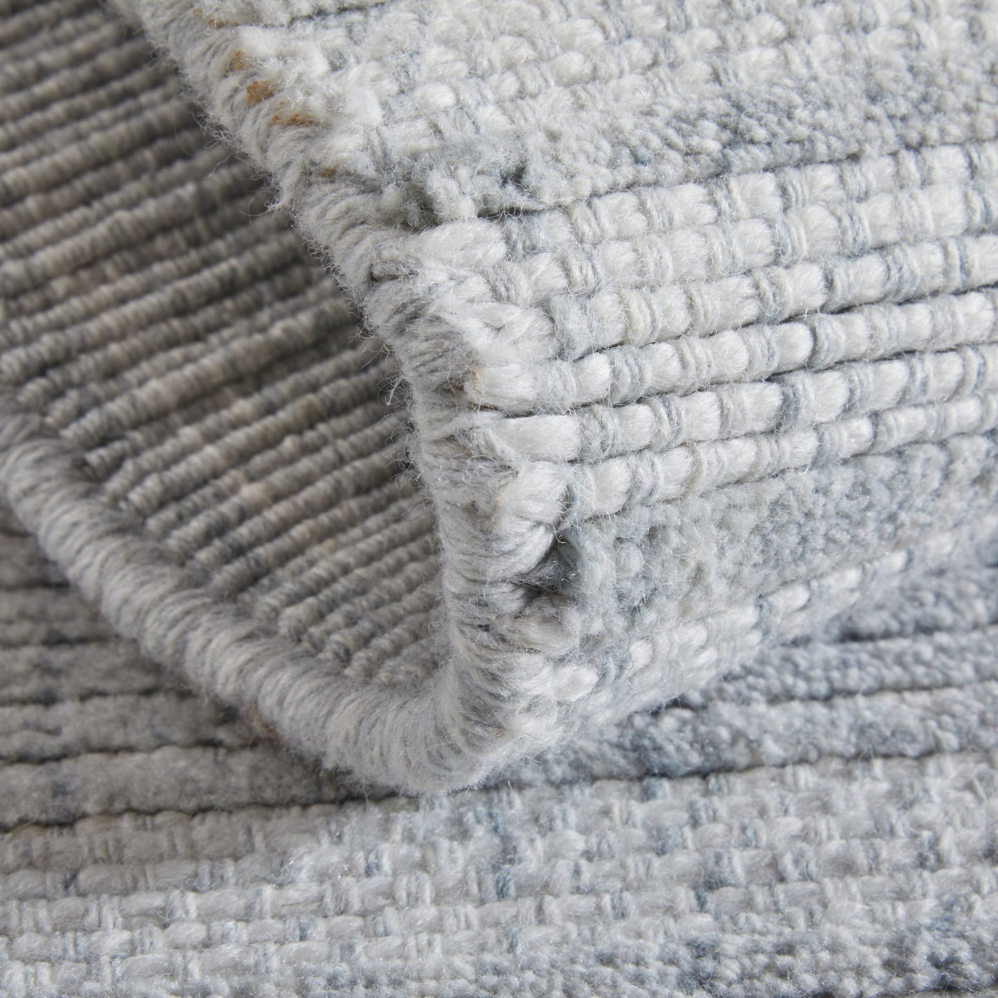 Highview Modern/Casual Stripes/Solid Ivory/Blue - Feizy Rug