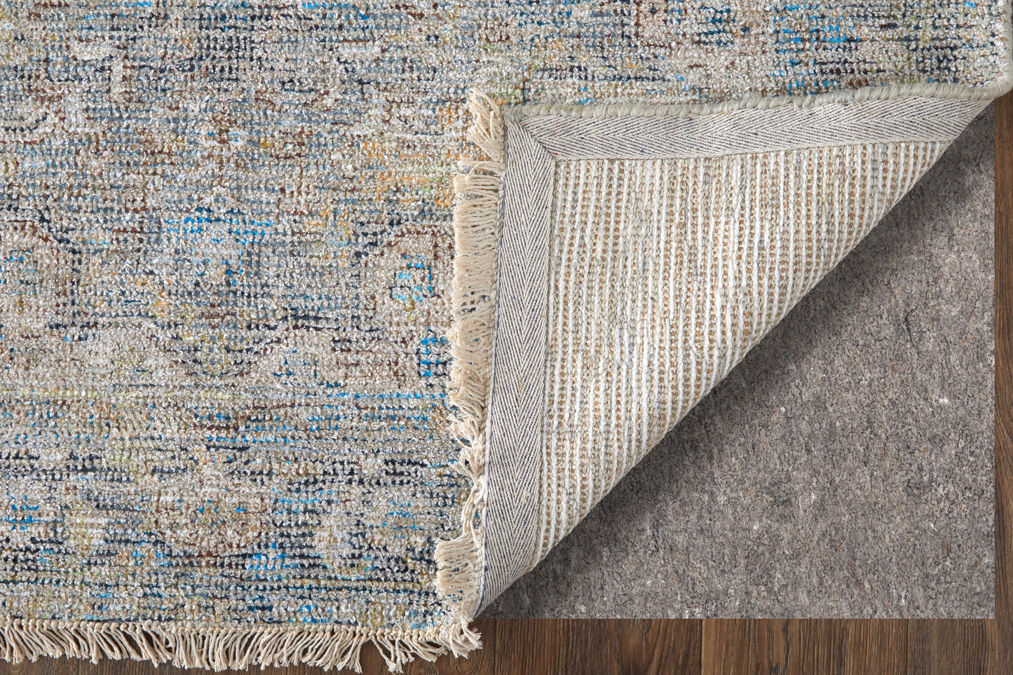 Caldwell Transitional/Bohemian & Eclectic/Vintage Blue/Gray/Tan Accent Rug