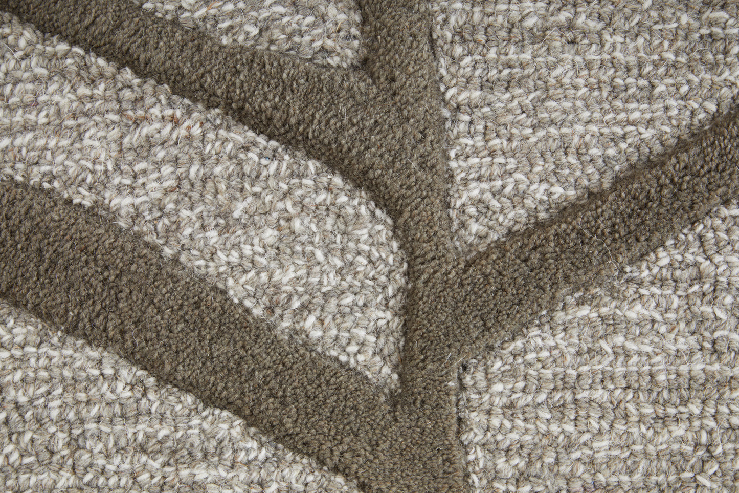 Kimball Transitional/Industrial Abstract/Geometric Gray/Taupe/Ivory - Feizy Rug