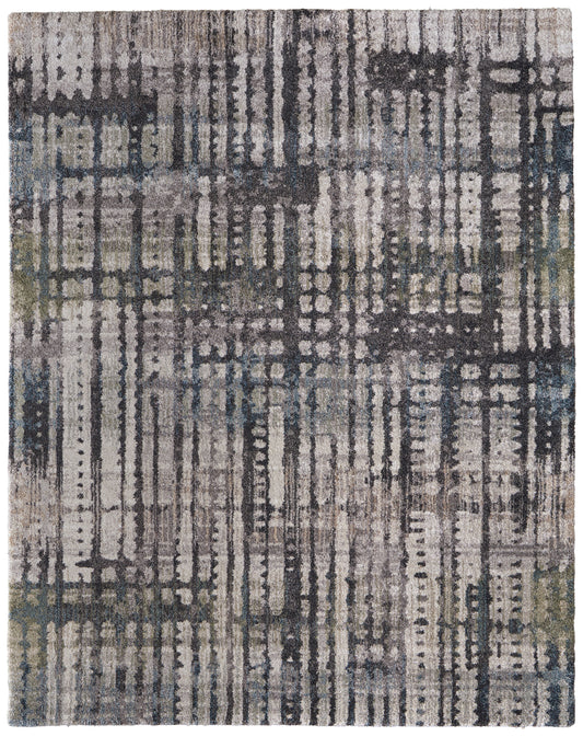 Skyview Modern/Industrial/Rustic Gray/Black/Ivory Accent Rug  Feizy Rugs Small Parcel,Feizy Rugs,Skyview,Gray/Black/Ivory,1'8" x 2'10",Accent Rug,Polypropylene,Modern/Industrial/Rustic,Turkey