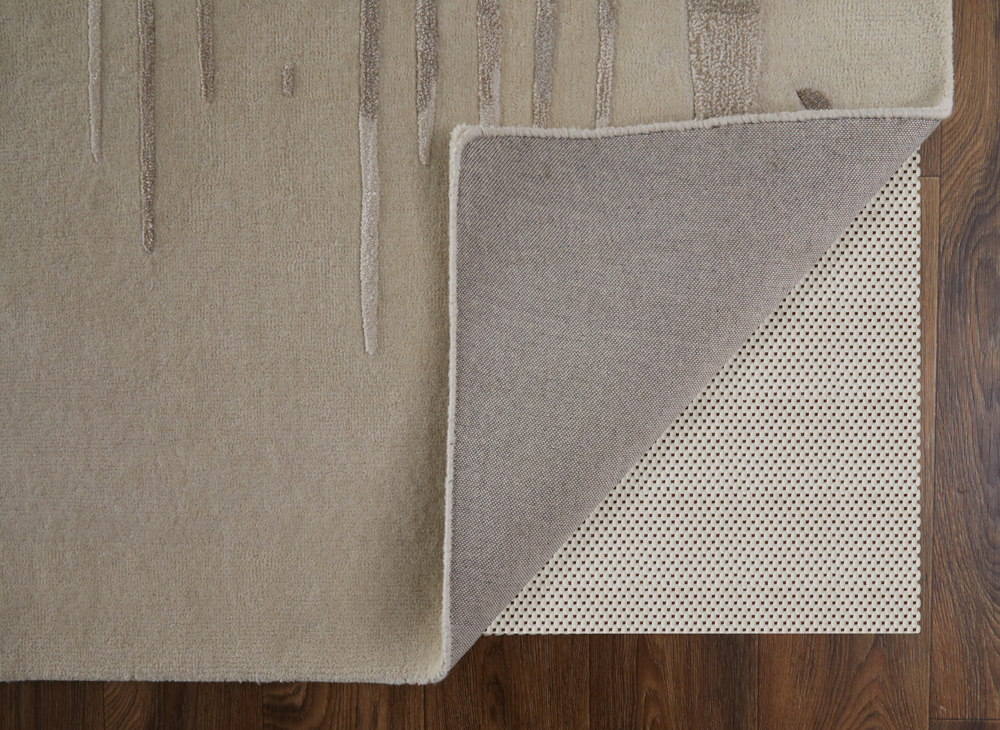 Anya Transitional/Industrial/Casual Ivory/Brown/Taupe Accent Rug