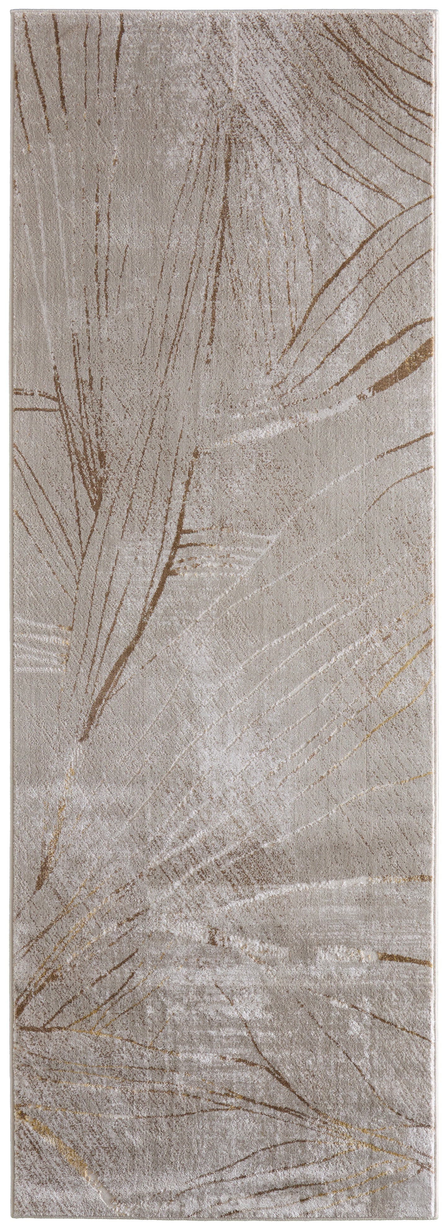 Waldor Modern/Casual/Tropical Abstract/Floral & Botanical/Geometric Taupe/Brown/Silver - Feizy Rug