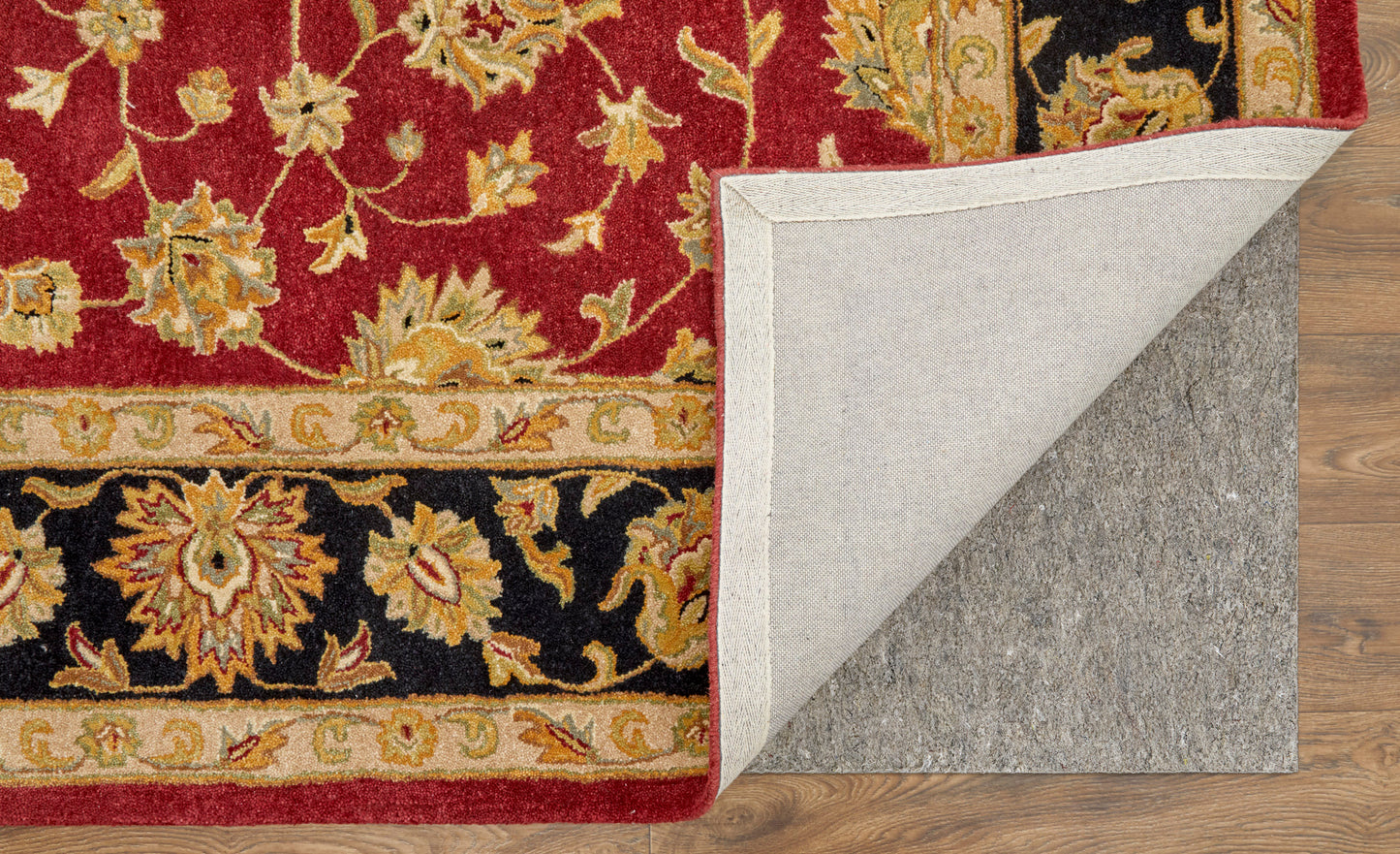 Wagner Traditional/Classic/Vintage Oriental/Persian/Bordered Red/Black/Gold - Feizy Rug
