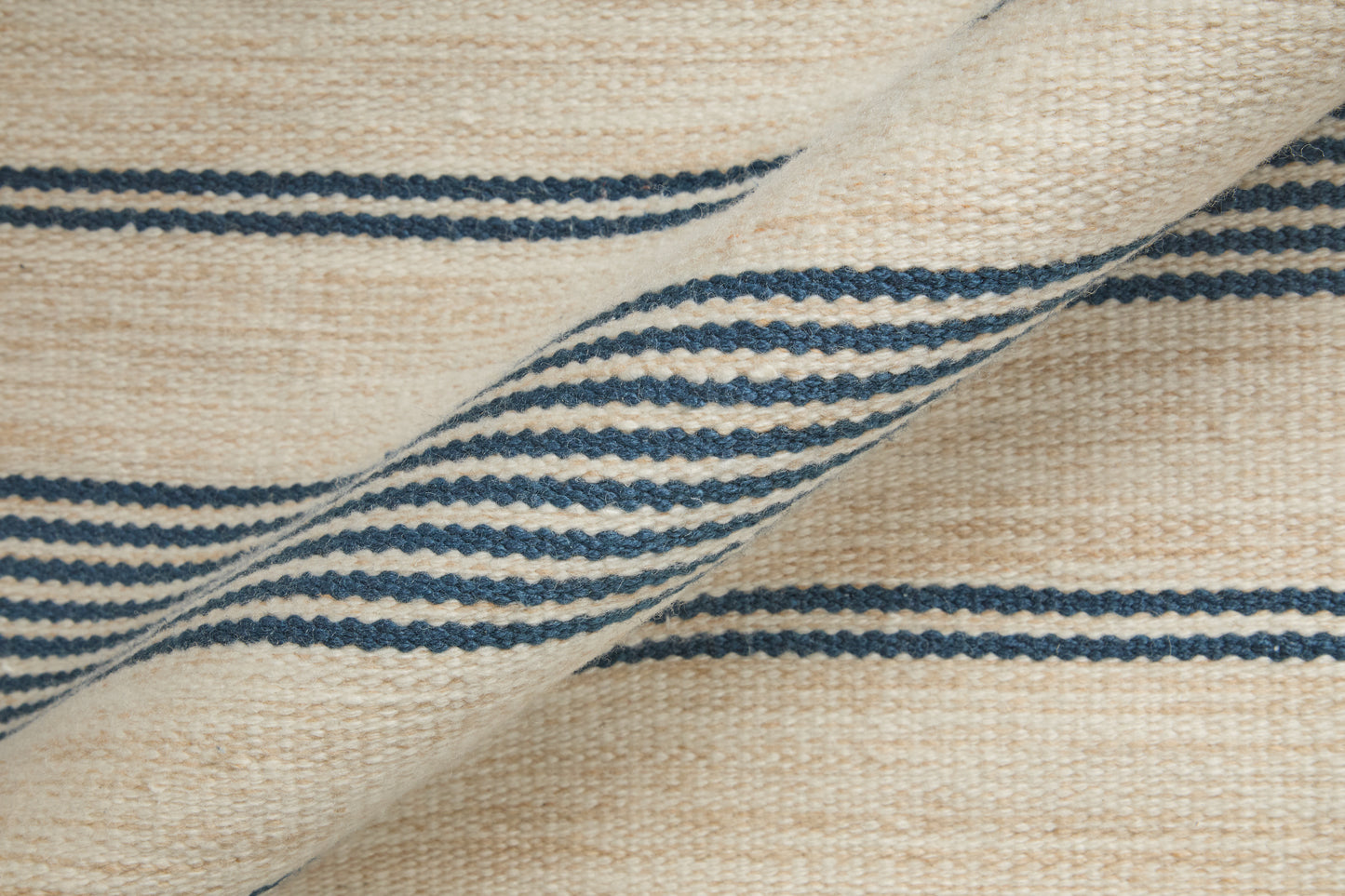 Duprine Transitional/Casual/Nautical & Coastal Stripes/Geometric White/Ivory/Blue - Feizy Rug