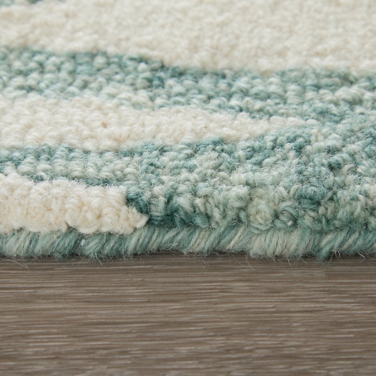 Wallace Modern/Bohemian & Eclectic/Global Chevron/Geometric Blue/White - Feizy Rug