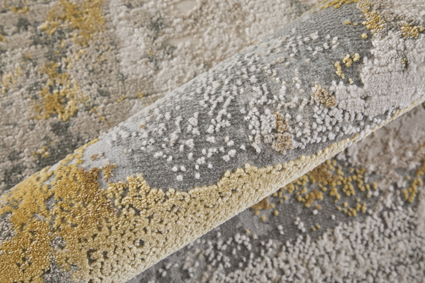 Waldor Modern/Luxury & Glam/Casual Ivory/Gold/Gray Runner  Feizy Rugs Small Parcel,Feizy Rugs,Waldor,Ivory/Gold/Gray,2'10" x 7'10",Runner,Polypropylene/Polyester,Modern/Luxury & Glam/Casual,Turkey