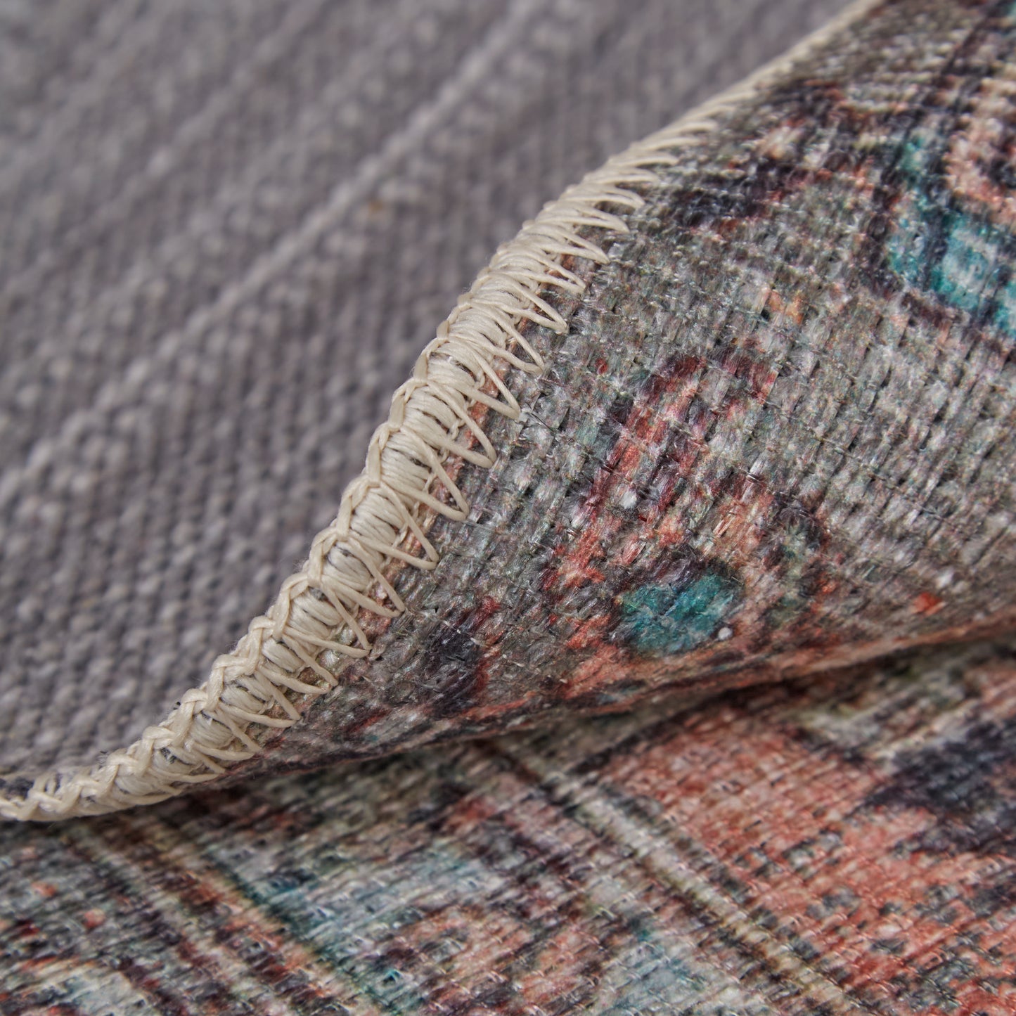 Percy Transitional/Bohemian & Eclectic/Casual Medallion/Distressed/Persian Taupe/Red/Brown - Feizy Rug