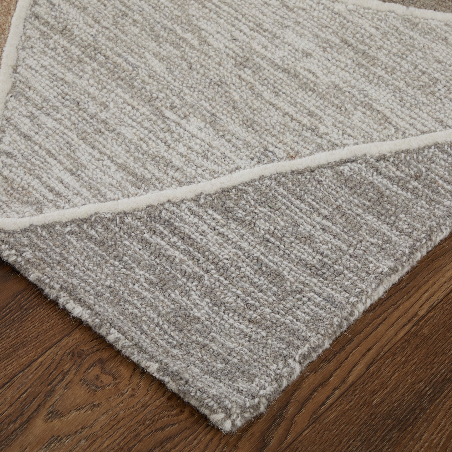 Kimball Transitional/Bohemian & Eclectic/Mid-Century Modern Abstract/Geometric/Patchwork Gray/Black/Brown - Feizy Rug