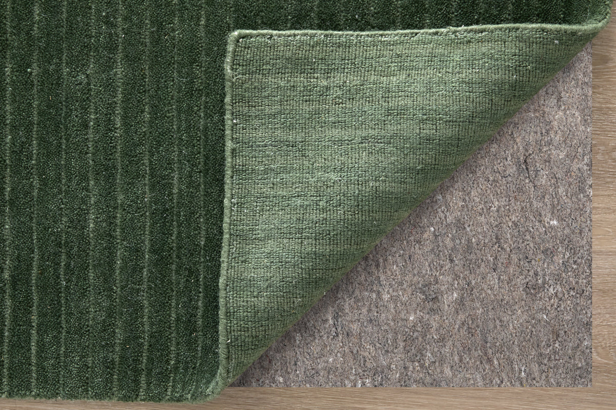 Cornerstone Modern/Casual Solid/Stripes Green - Feizy Rug