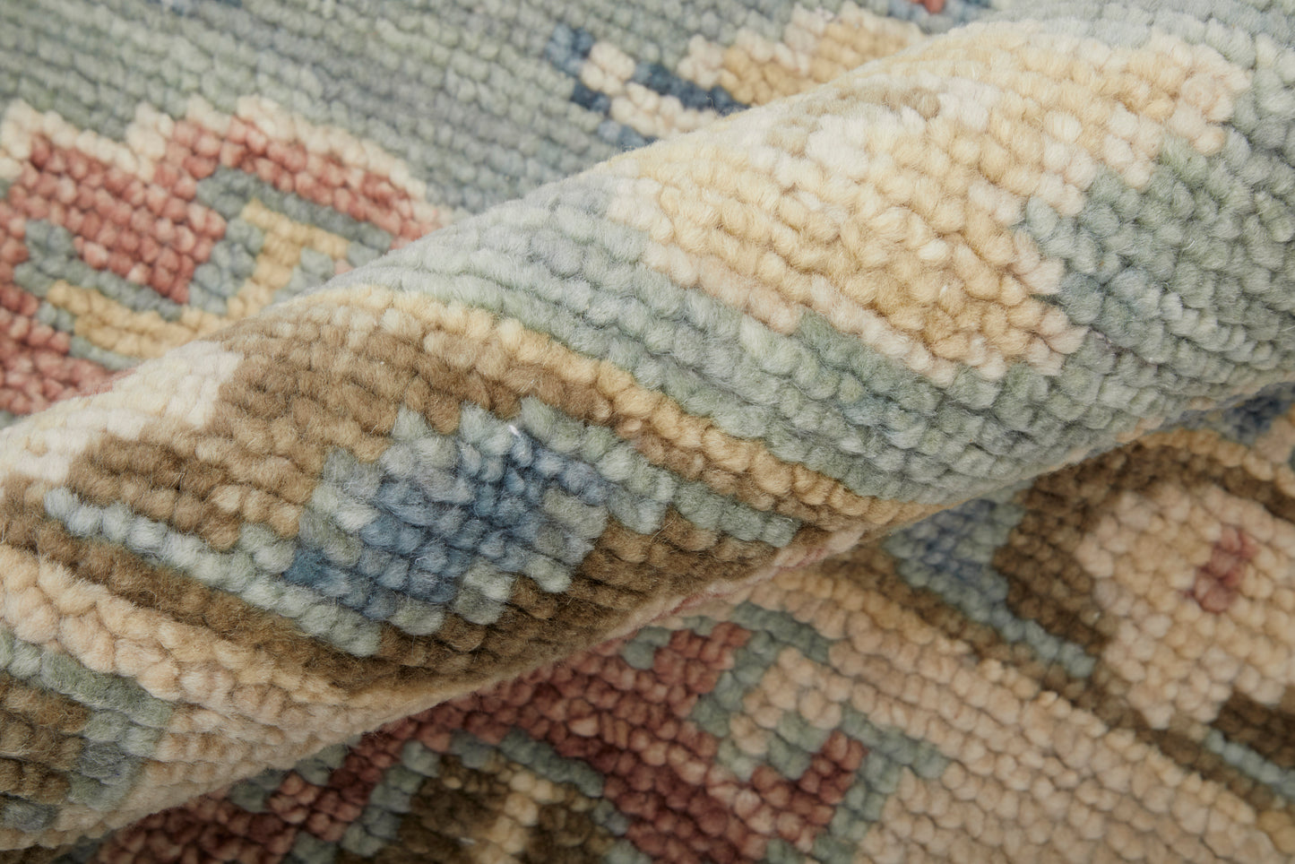 Fillmore Transitional/Bohemian & Eclectic/Craftsman Floral & Botanical/Bordered Blue/Ivory/Yellow - Feizy Rug