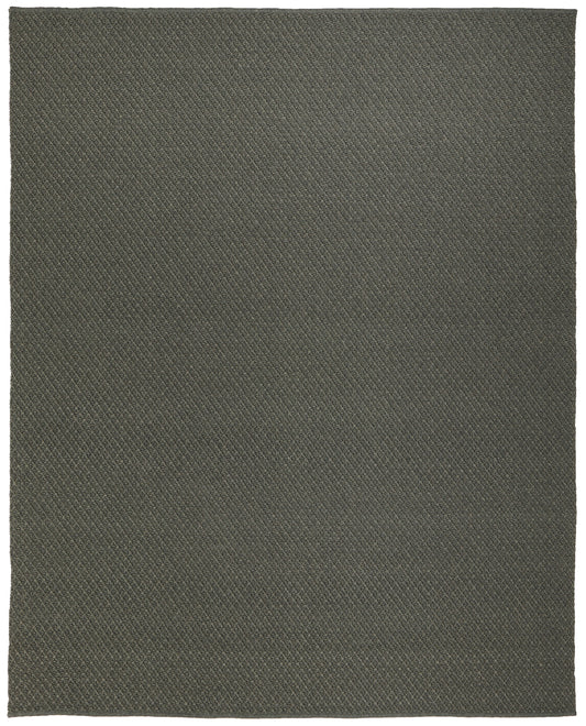 Tito Modern/Casual/Cottage Solid Green/Ivory - Feizy Rug