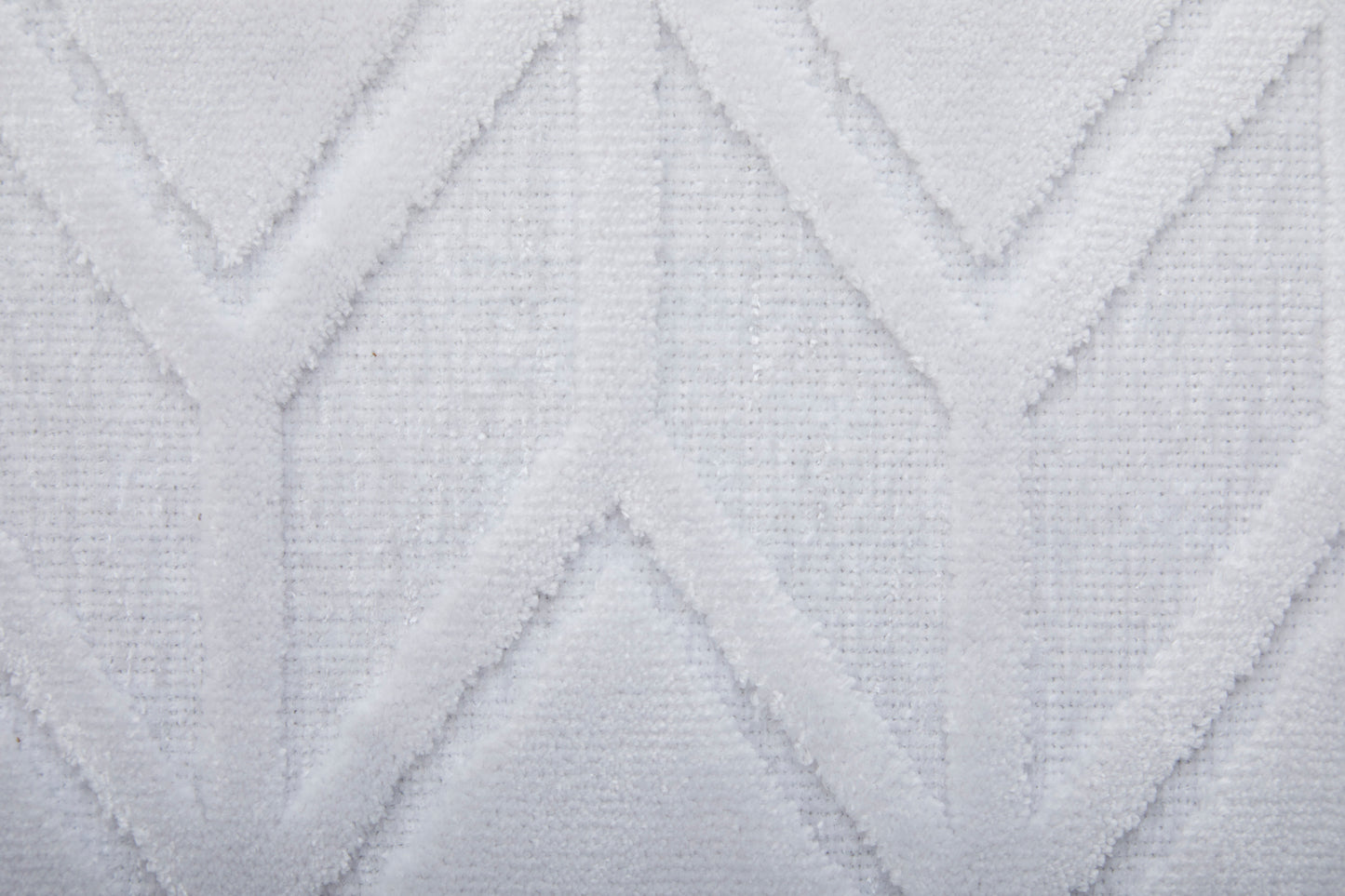 Saphir Mira Modern/Mid-Century Modern Geometric/Solid White - Feizy Rug