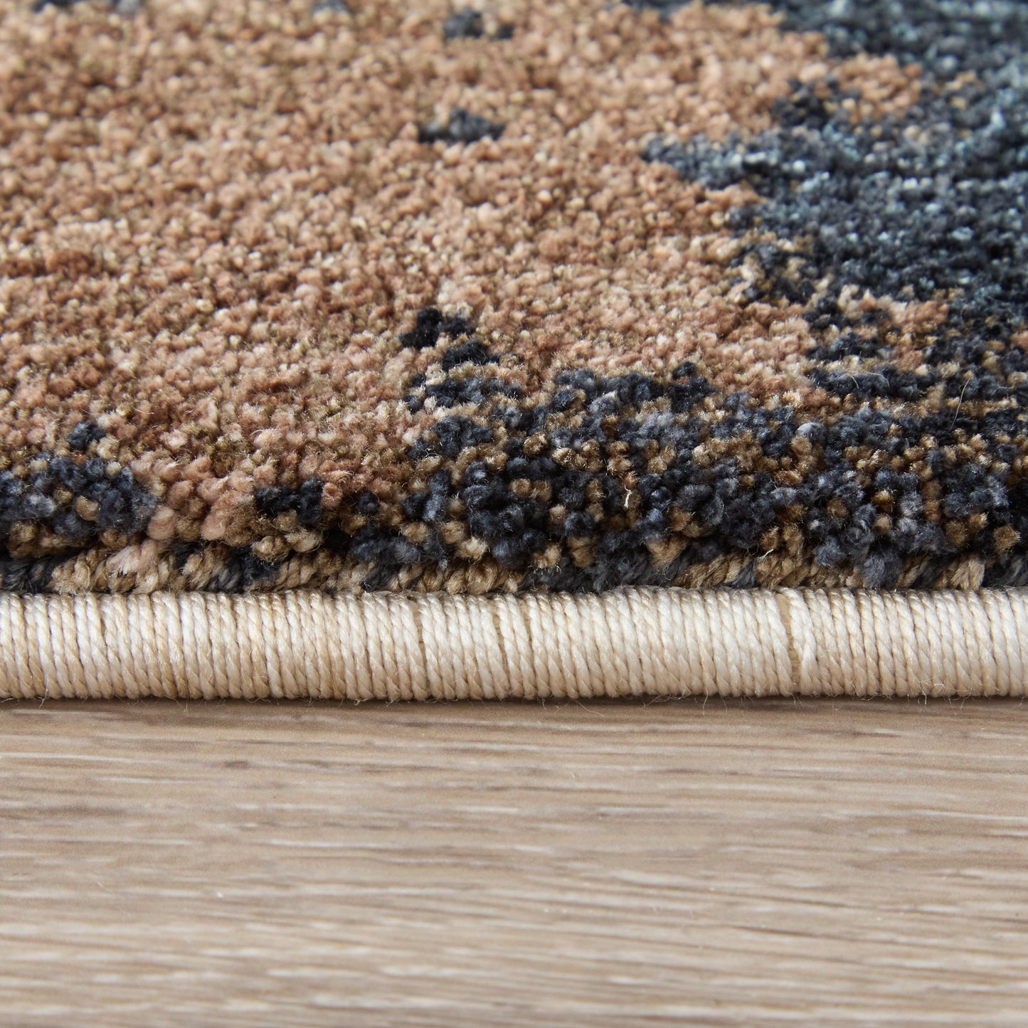Pearson Modern/Industrial Abstract/Color Block/Distressed Blue/Red/Tan - Feizy Rug