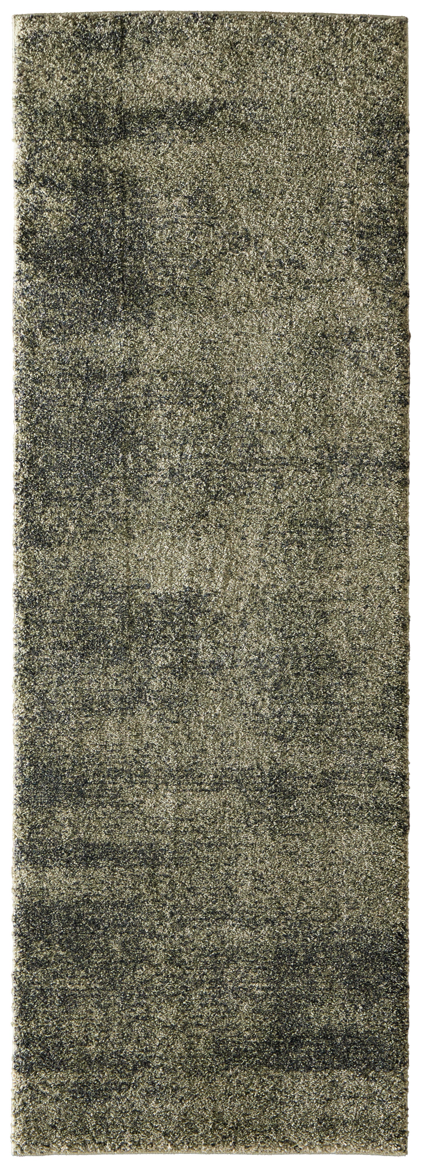 Jameson Modern/Bohemian & Eclectic Distressed/Abstract Green/Black/Tan - Feizy Rug