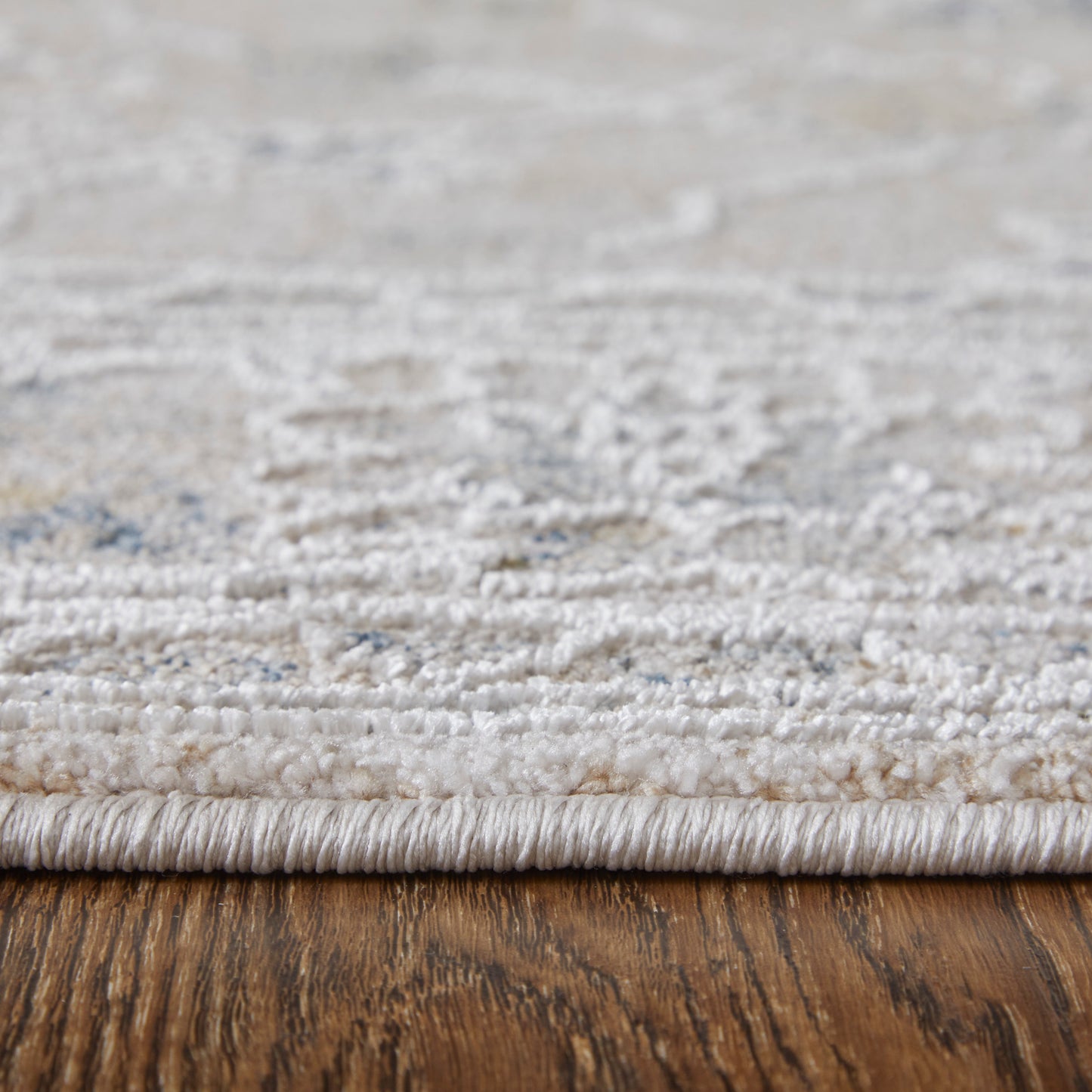 Pasha Transitional/Bohemian & Eclectic/Cottage Ivory/Taupe/Blue Accent Rug  Feizy Rugs Small Parcel,Feizy Rugs,Pasha,Ivory/Taupe/Blue,2' x 3',Accent Rug,Polyester,Transitional/Bohemian & Eclectic/Cottage,Turkey