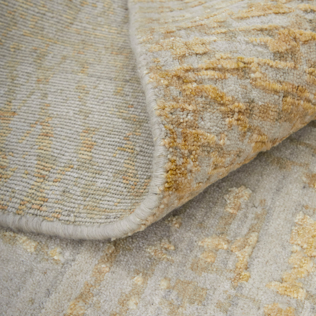 Eastfield Modern Abstract Yellow/Ivory/Gold 69FR - Feizy Rug