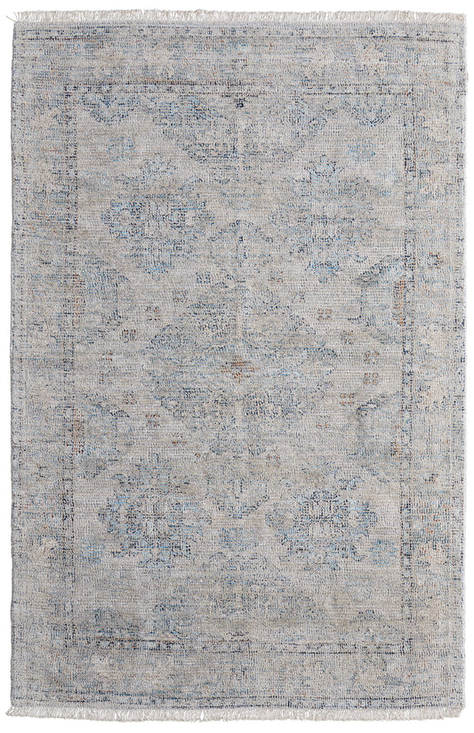 Caldwell Transitional/Vintage/Bohemian & Eclectic Blue/Gray/Taupe Accent Rug