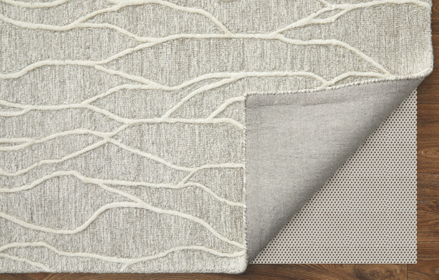 Enzo Transitional/Casual/Natural Abstract Taupe/Ivory - Feizy Rug