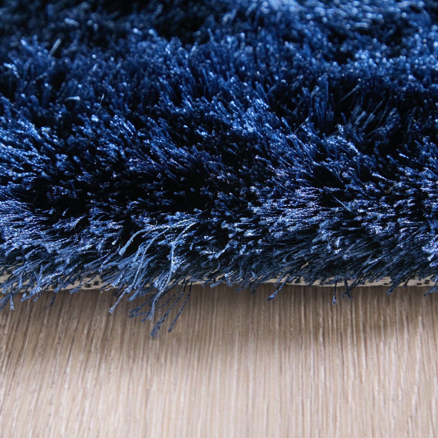 Indochine Modern/Luxury & Glam/Casual Solid Blue/Black - Feizy Rug
