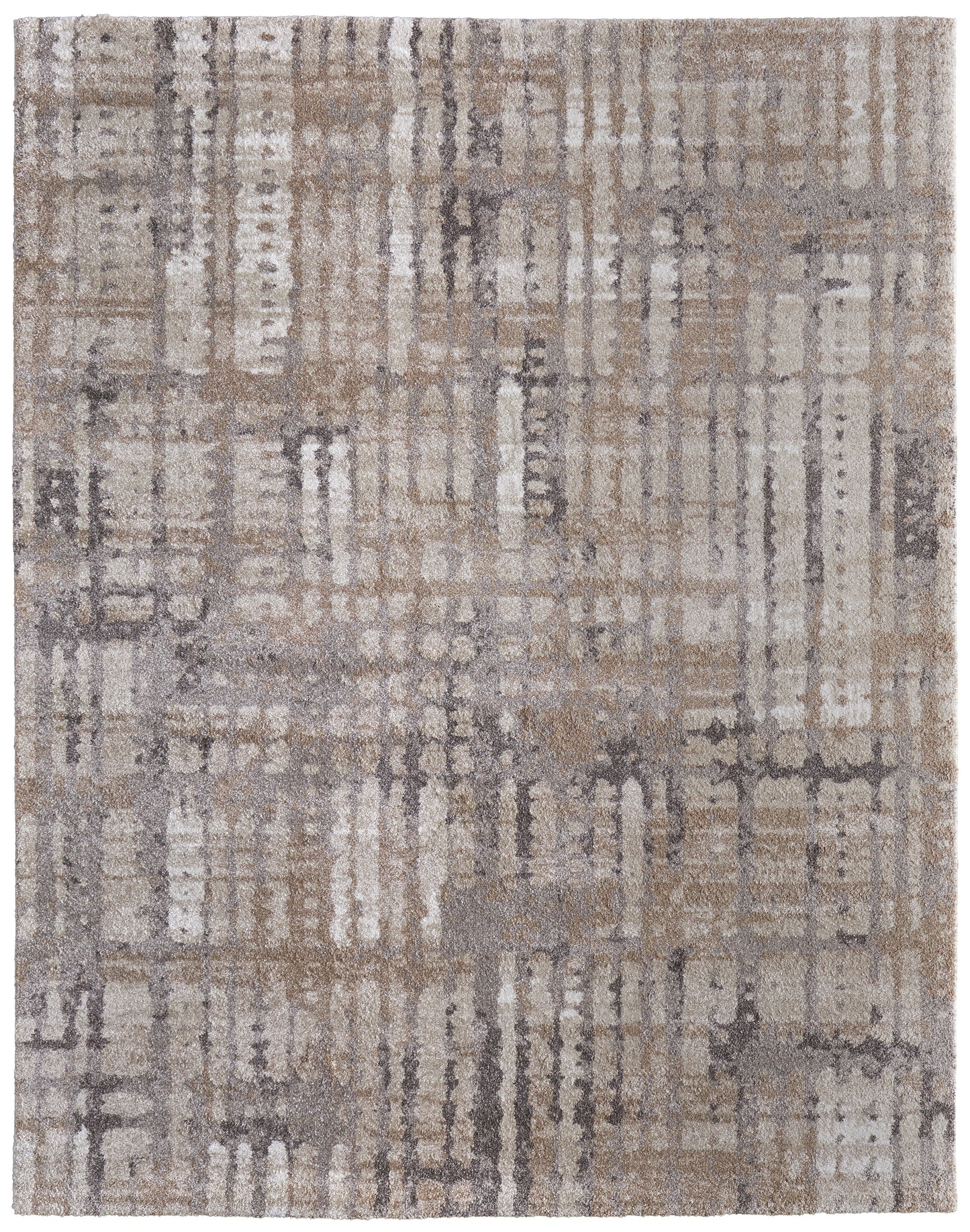Skyview Modern/Industrial/Rustic Brown/Tan/Ivory Area Rug