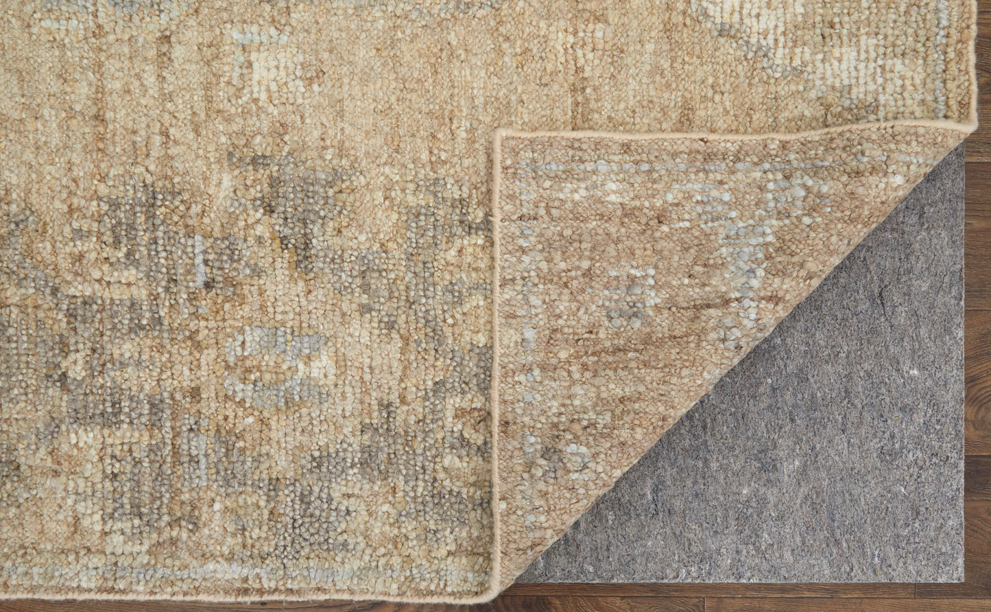Grafton Transitional/Craftsman/Bohemian & Eclectic Floral & Botanical Tan/Gray/Ivory - Feizy Rug
