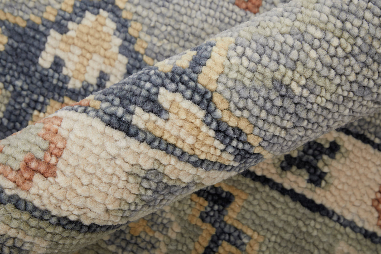 Fillmore Transitional/Bohemian & Eclectic/Craftsman Blue/Taupe/Gray Accent Rug