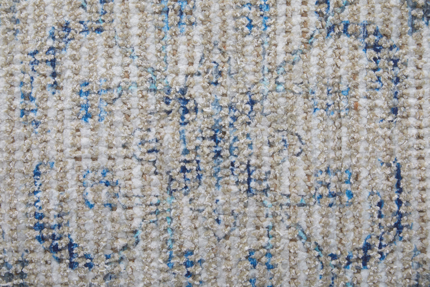 Caldwell Transitional/Bohemian & Eclectic/Vintage Gray/Blue/Ivory Accent Rug