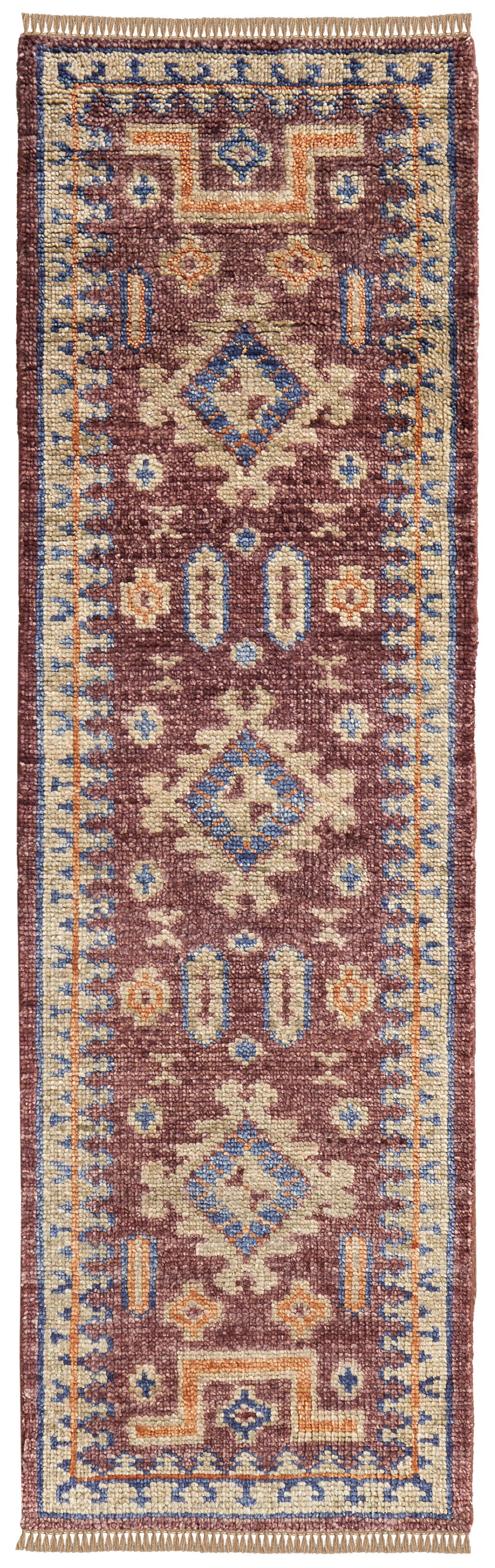Fillmore Traditional/Bohemian & Eclectic Geometric/Diamond/Bordered Red/Green/Blue - Feizy Rug