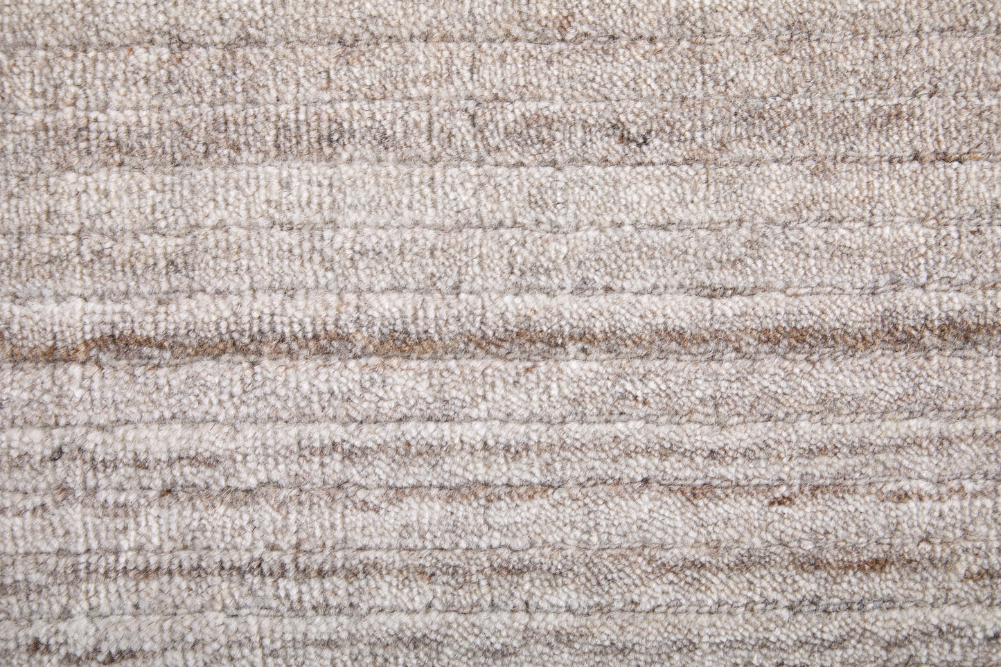 Lakewood Modern/Casual Solid/Distressed/Stripes Ivory/Tan - Feizy Rug