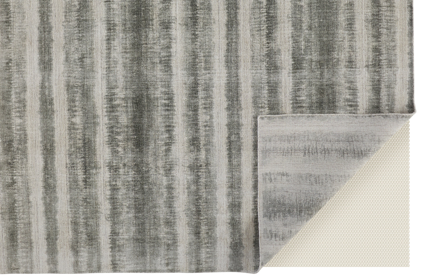 Mackay Transitional/Casual Stripes Ivory/Green - Feizy Rug