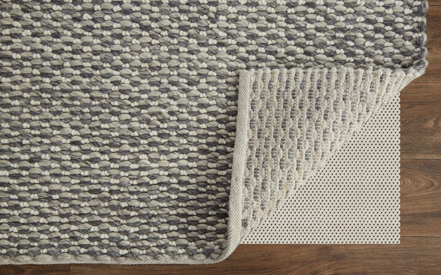 Berkeley Transitional/Scandinavian Solid Gray/Ivory - Feizy Rug