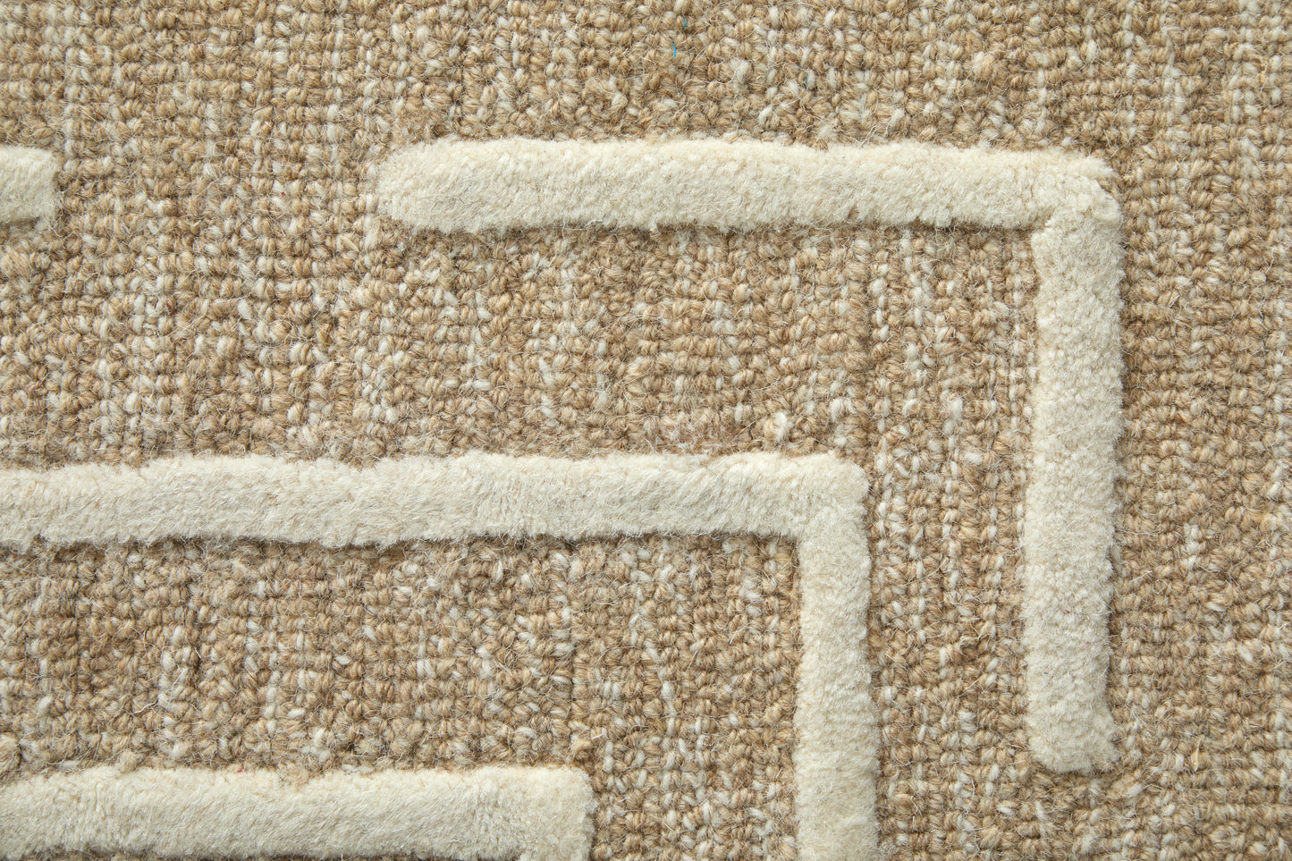 Fenner Transitional/Farmhouse/Casual Taupe/Ivory Runner  Feizy Rugs Small Parcel,Feizy Rugs,Fenner,Taupe/Ivory,2'6" x 8',Runner,Wool,Transitional/Farmhouse/Casual,India