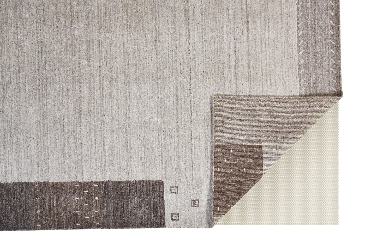 Legacy Transitional/Rustic/Casual Bordered/Patchwork Gray/Silver/Black - Feizy Rug