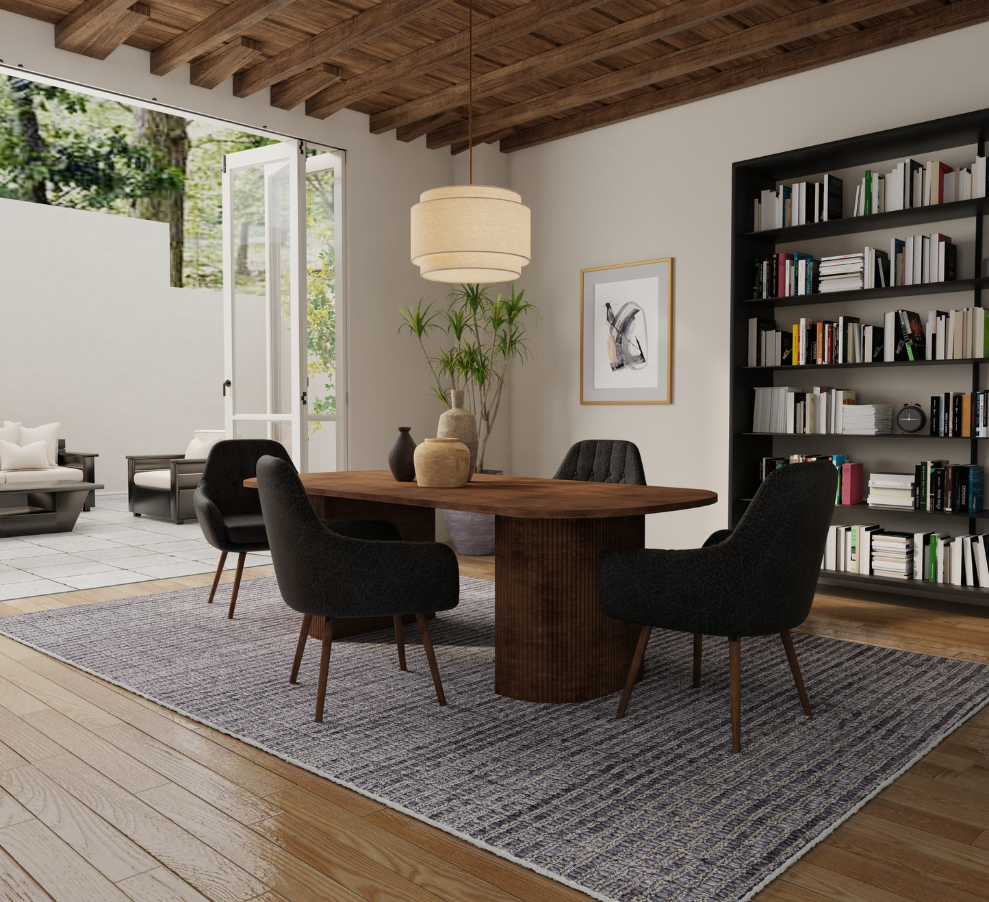 Herrick Modern/Casual Gray Area Rug