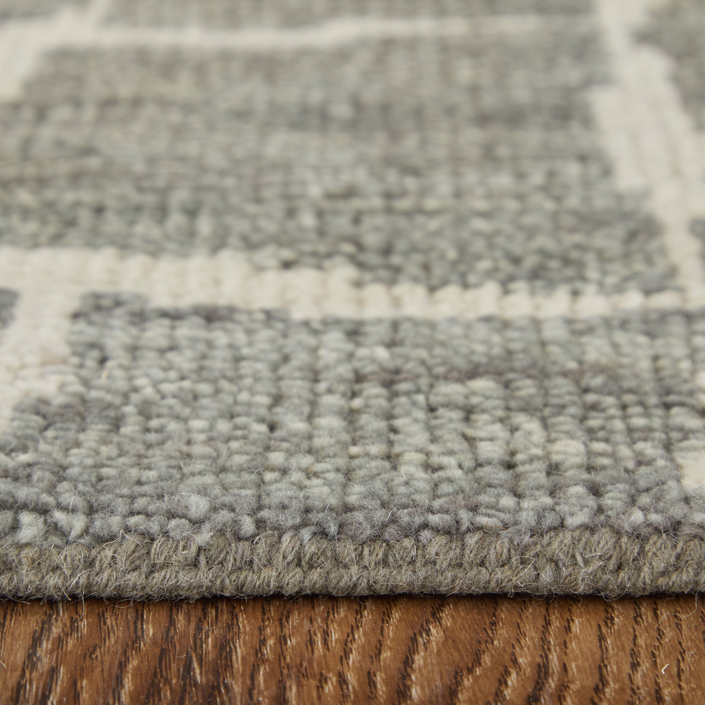 Sutton Transitional/Industrial/Casual Abstract/Geometric Taupe/Ivory - Feizy Rug