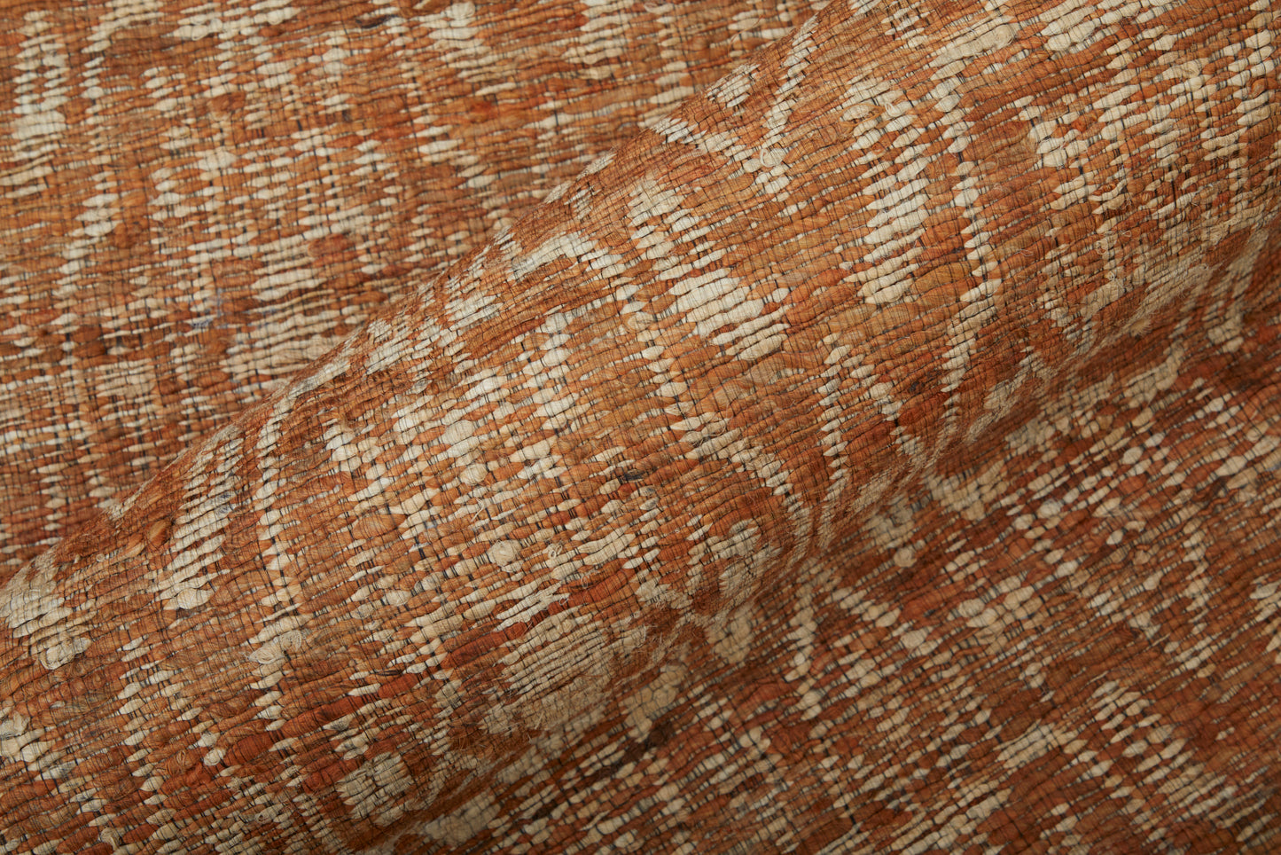 Lilliana Transitional/Farmhouse Geometric/Diamond Orange/Tan - Feizy Rug
