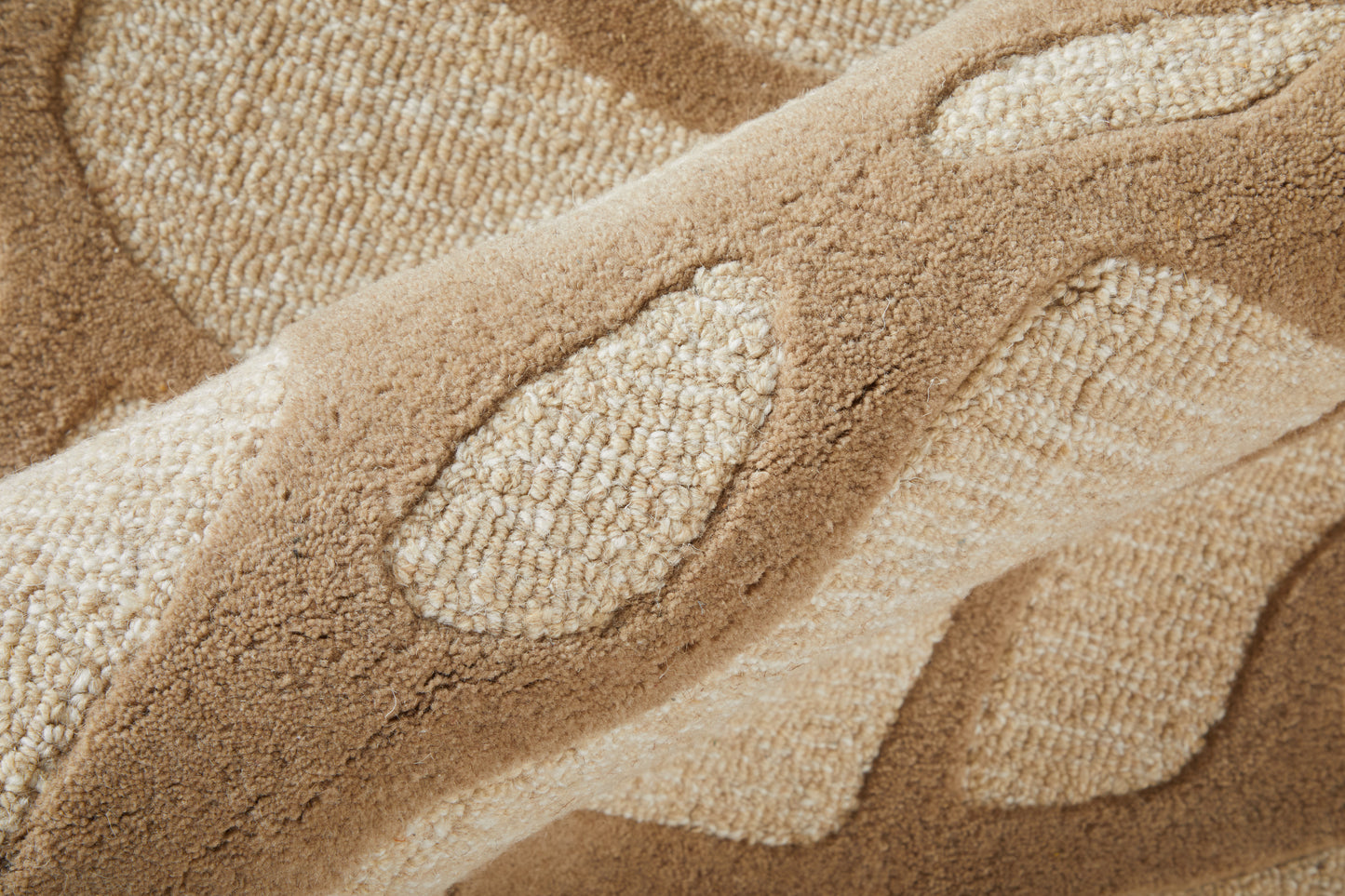 Kimball Transitional/Bohemian & Eclectic Abstract/Geometric Ivory/Brown/Tan - Feizy Rug