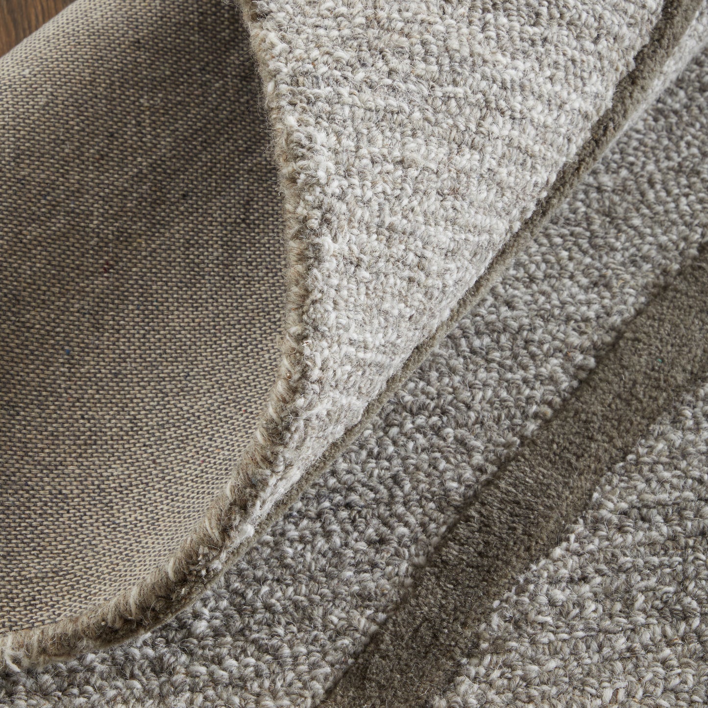 Kimball Transitional/Industrial Abstract/Geometric Gray/Taupe/Ivory - Feizy Rug