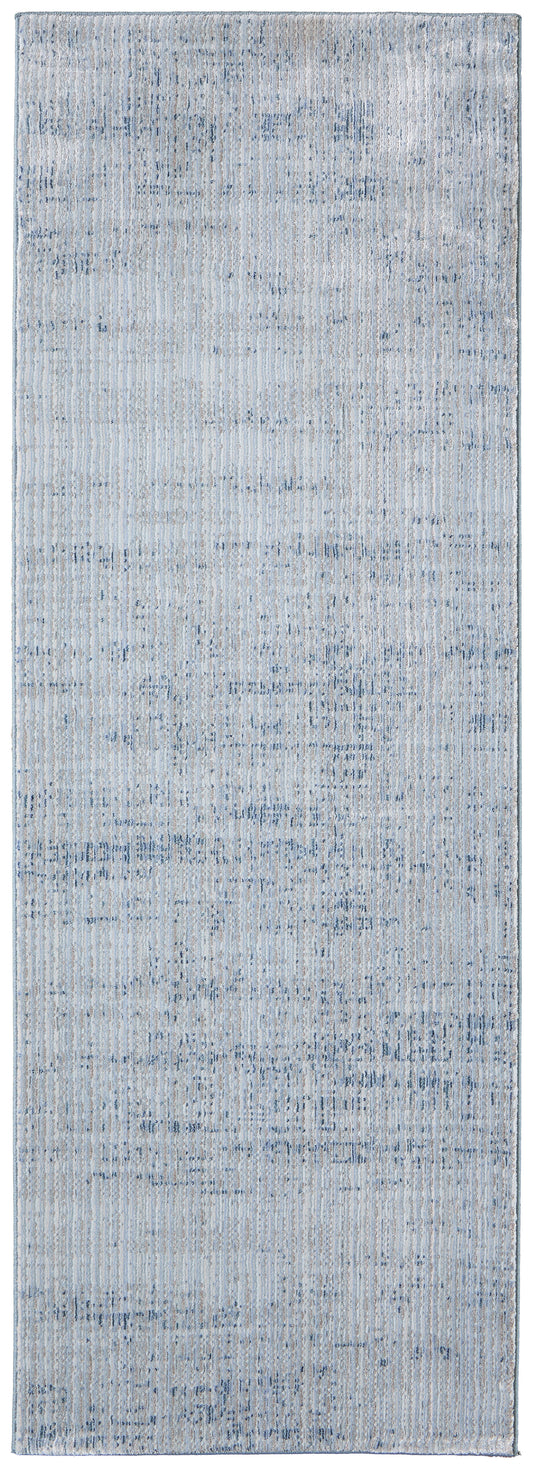 Deja Modern/Casual Blue Runner  Feizy Rugs Small Parcel,Feizy Rugs,Deja,Blue,2'6" x 7'3",Runner,Polypropylene/Polyester,Modern/Casual,Turkey
