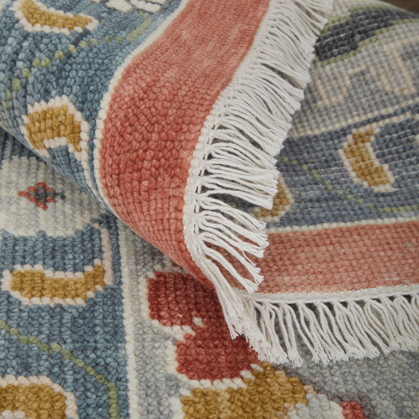 Karina Transitional/Bohemian & Eclectic/Craftsman Floral & Botanical/Bordered Red/Gray/Ivory - Feizy Rug