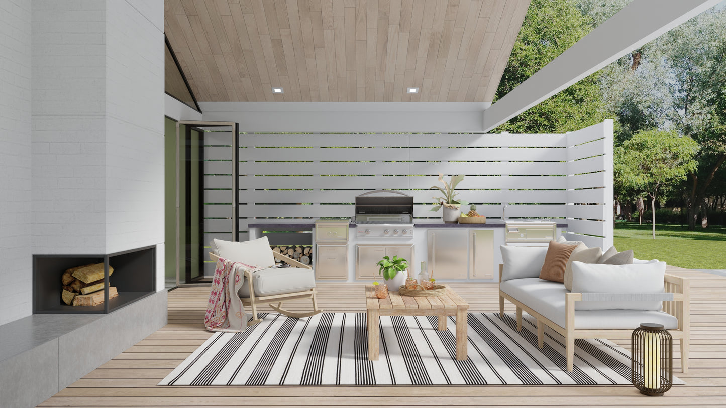 Duprine Transitional/Casual/Nautical & Coastal Stripes/Geometric Black/White/Ivory - Feizy Rug