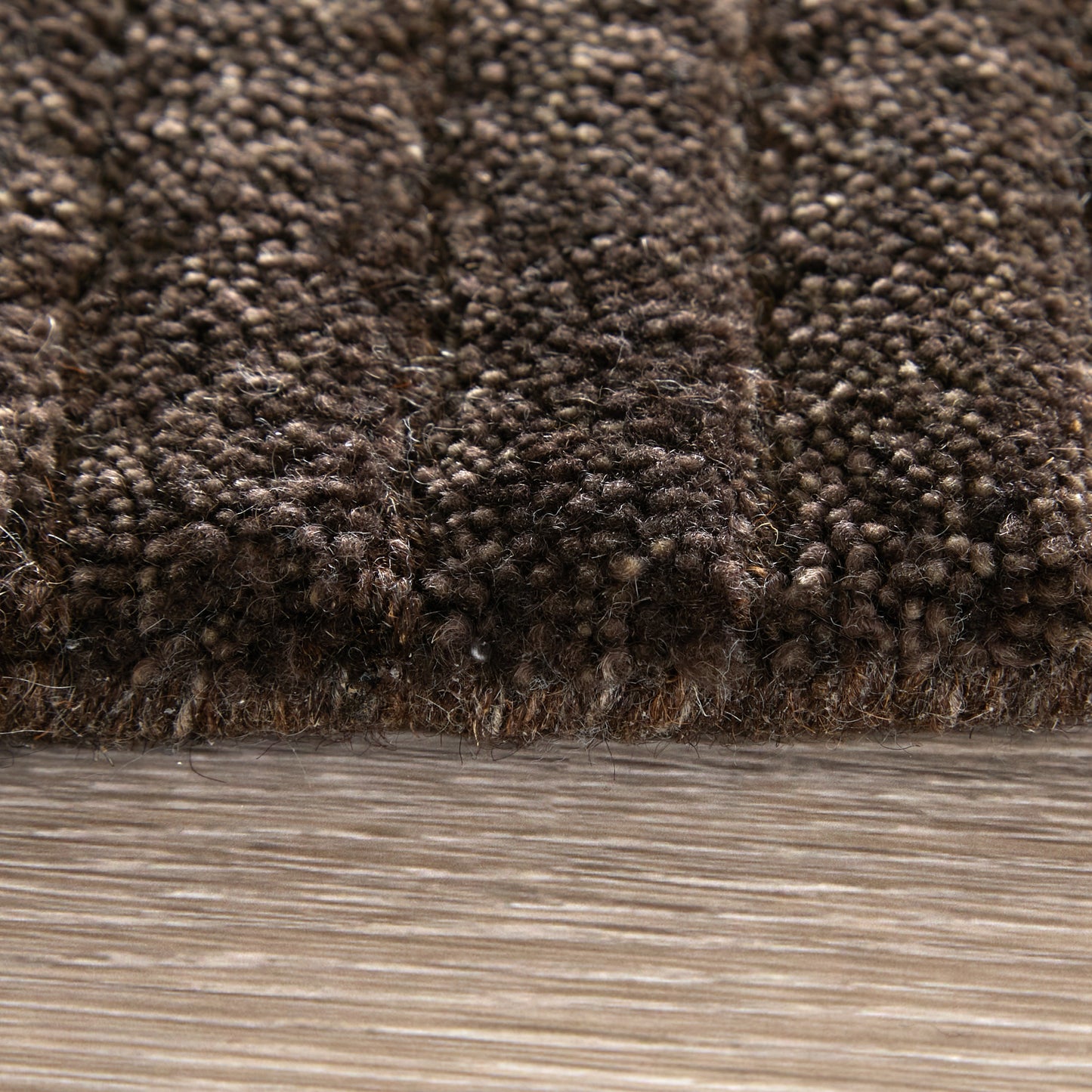 Cornerstone Modern/Casual Solid/Stripes Taupe - Feizy Rug