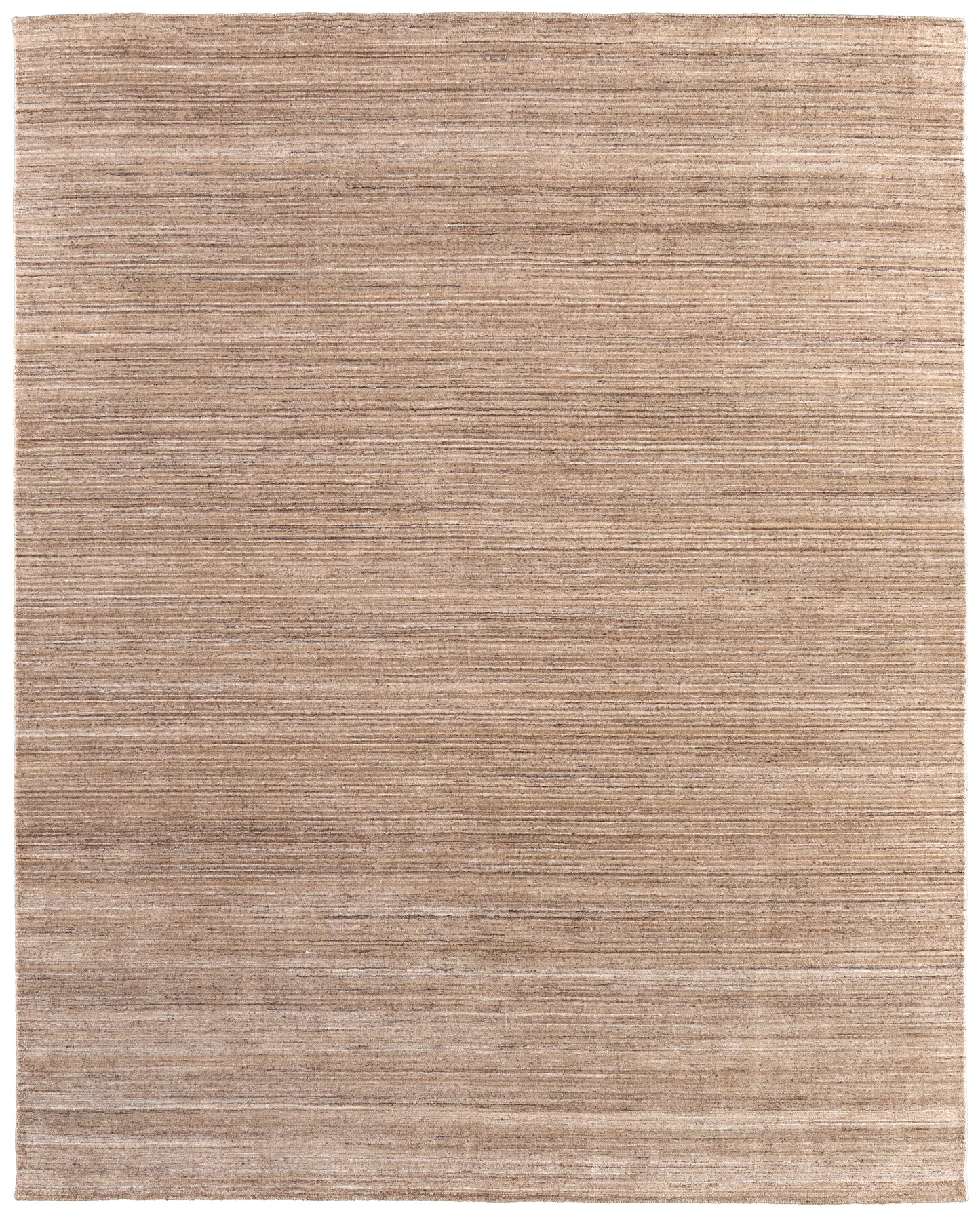 Lakewood Modern/Casual Solid/Distressed/Stripes Tan/Brown/Gray - Feizy Rug