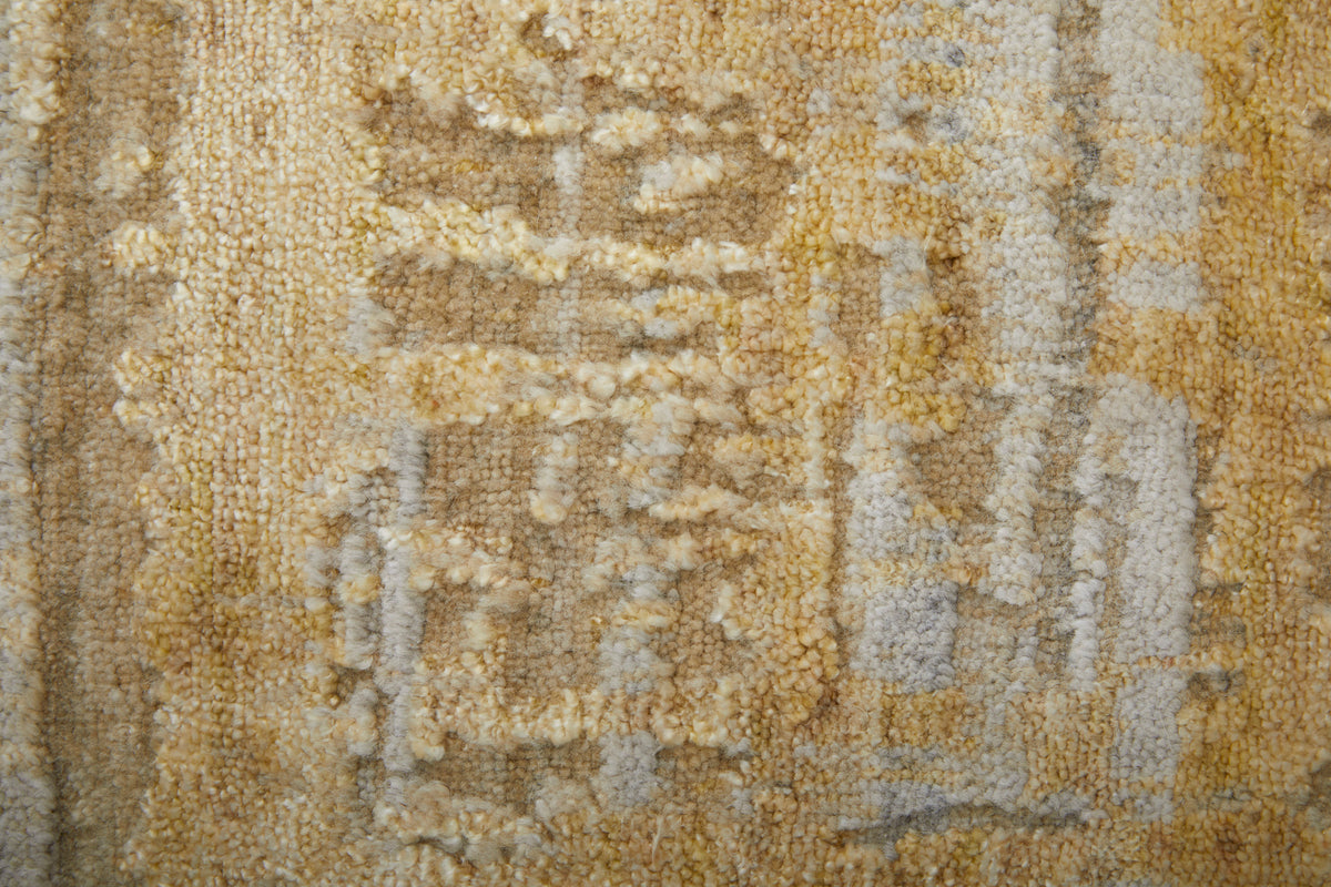 Eastfield Modern Abstract Yellow/Ivory/Gold 69FQ - Feizy Rug