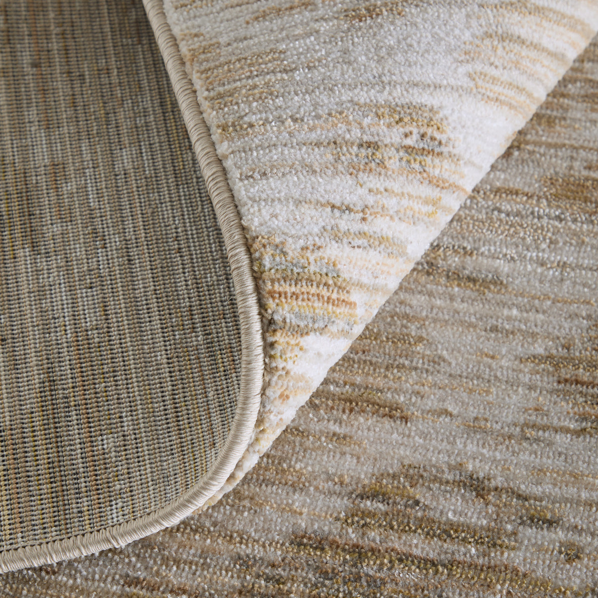 Greenwich Modern Abstract/Diamond/Distressed Tan/Ivory - Feizy Rug
