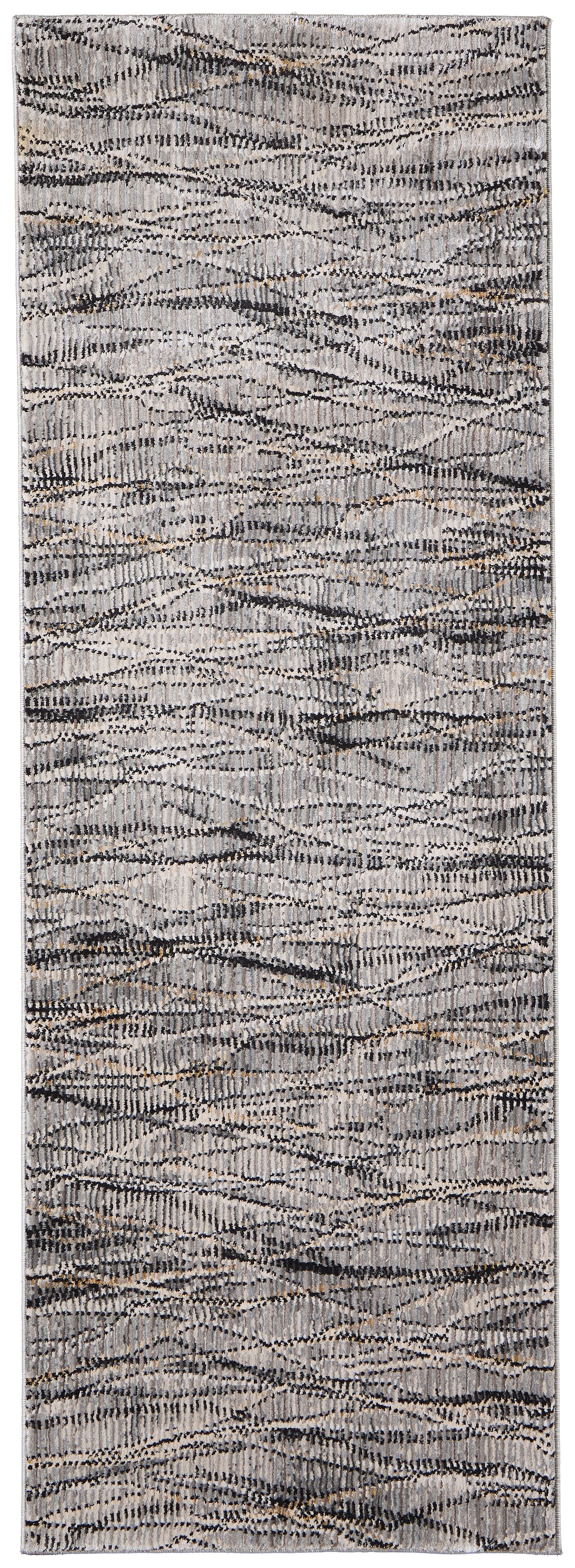 Sonora Modern/Casual/Industrial Gray/Ivory/Tan Runner  Feizy Rugs Small Parcel,Feizy Rugs,Sonora,Gray/Ivory/Tan,2'6" x 7'3",Runner,Polypropylene/Polyester/Viscose,Modern/Casual/Industrial,Turkey