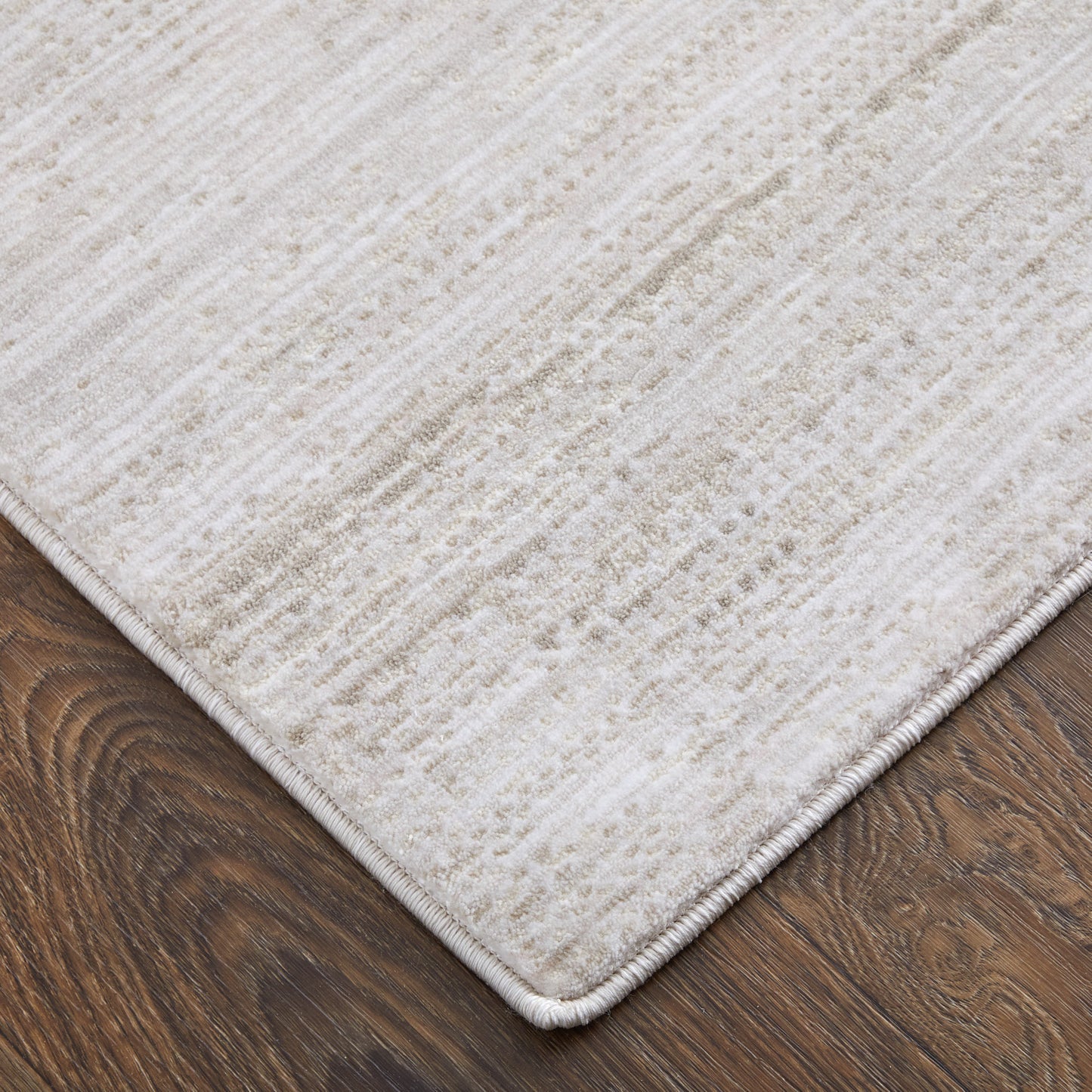 Deja Modern/Casual Solid Ivory/Silver - Feizy Rug