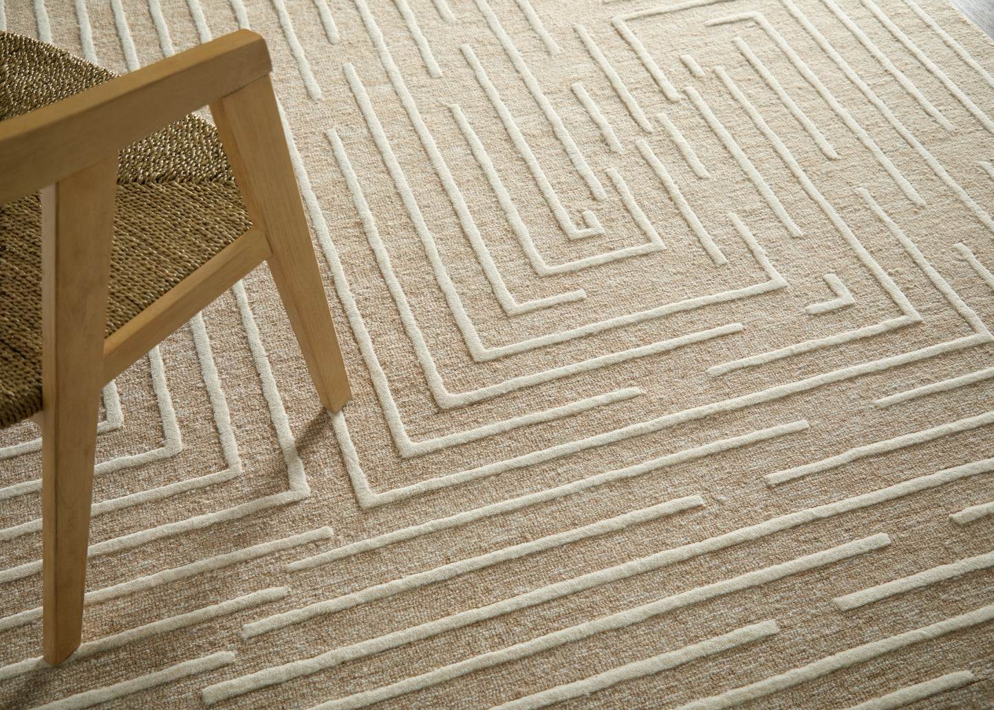 Fenner Transitional/Farmhouse/Casual Taupe/Ivory Accent Rug  Feizy Rugs Small Parcel,Feizy Rugs,Fenner,Taupe/Ivory,2' x 3',Accent Rug,Wool,Transitional/Farmhouse/Casual,India