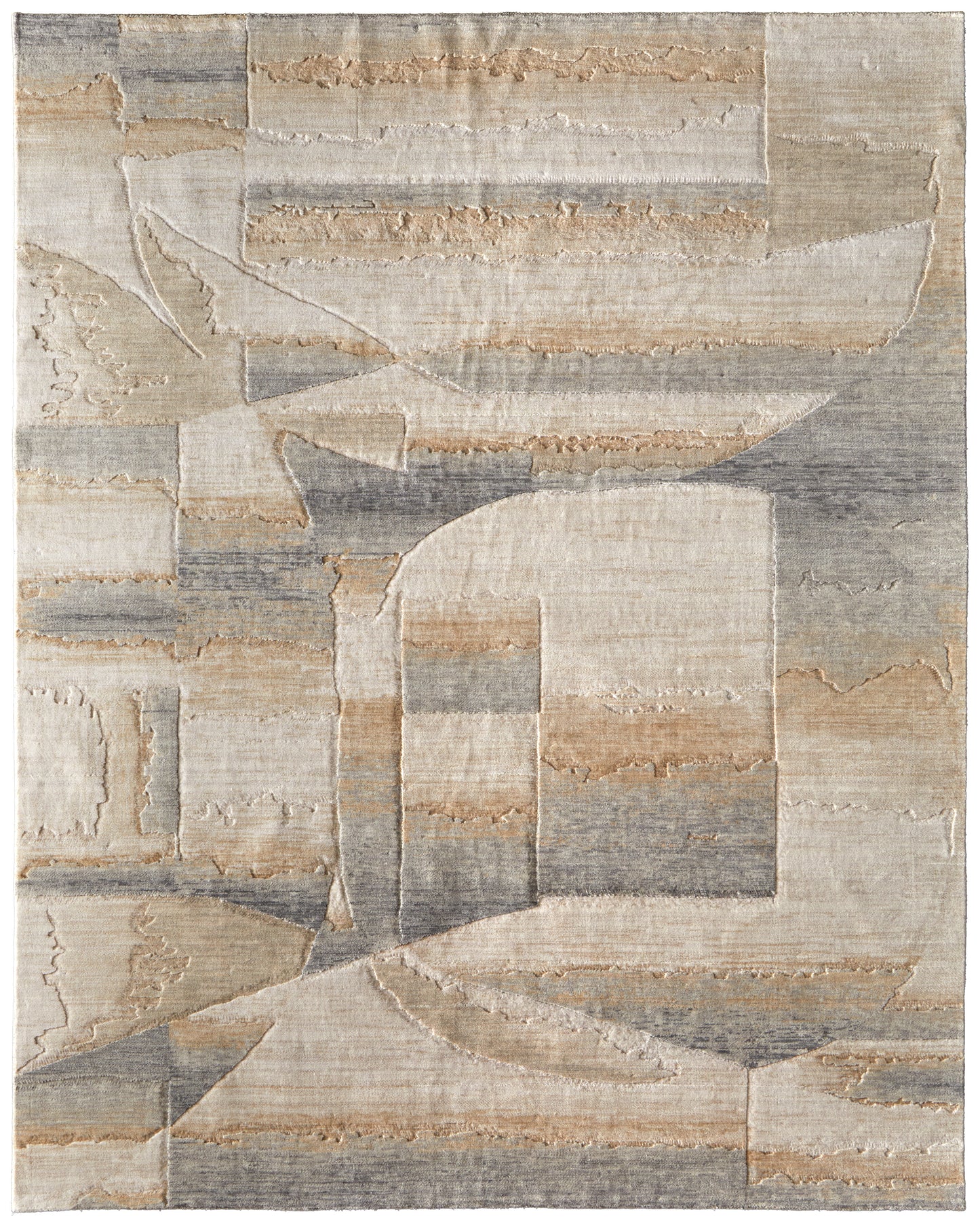 Jaxson Modern/Industrial/Bohemian & Eclectic Abstract/Geometric/Gradient & Ombre Tan/Brown/Gray - Feizy Rug